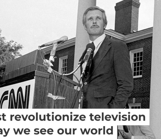 Ted Turner attends the CNN launch event in Atlanta, Ga., on June 1, 1980. Rick Diamond/Getty Images